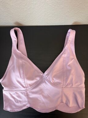 Soft Lavender Bralette gym top